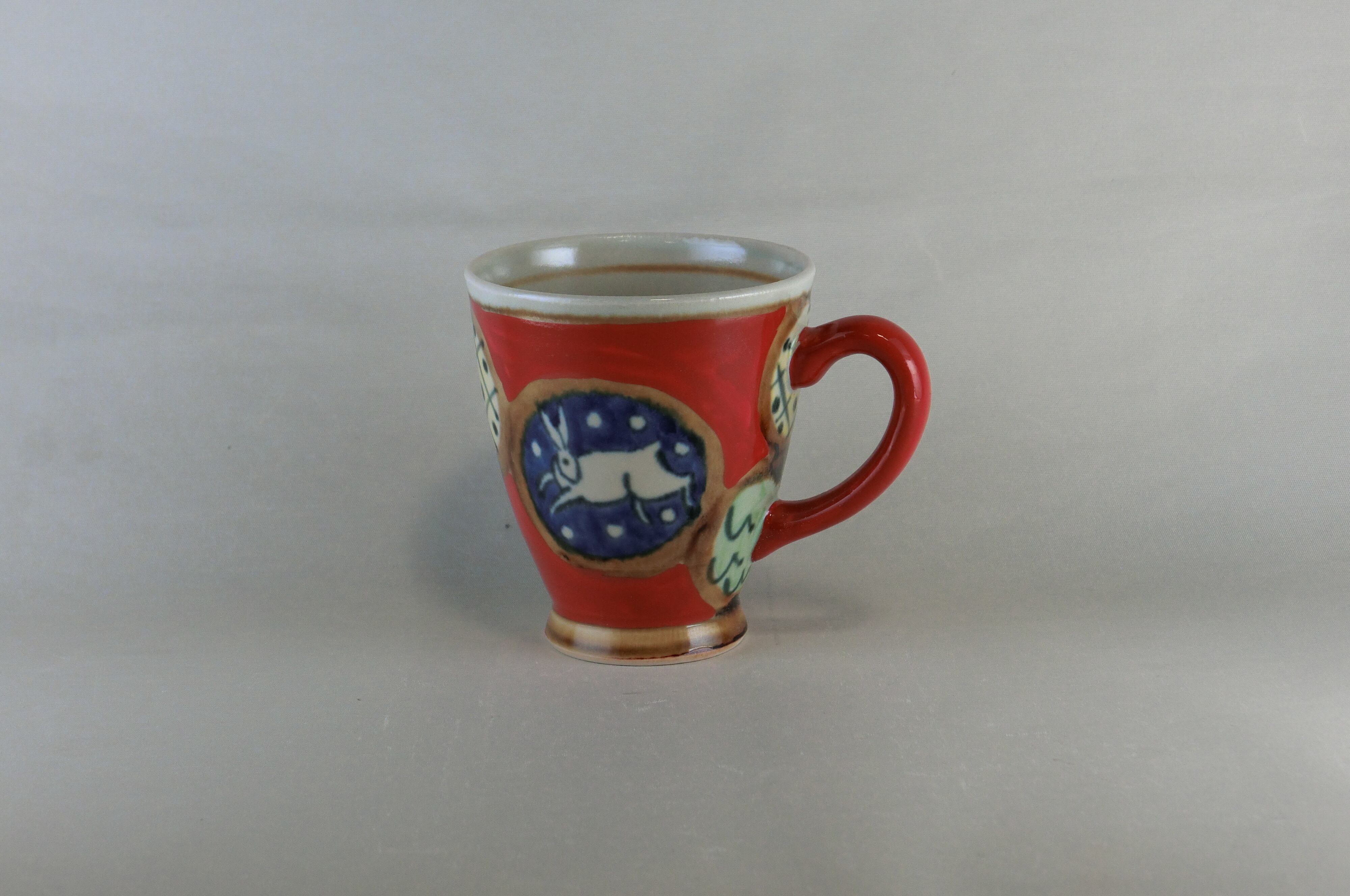 赤濃うさぎマグカップ