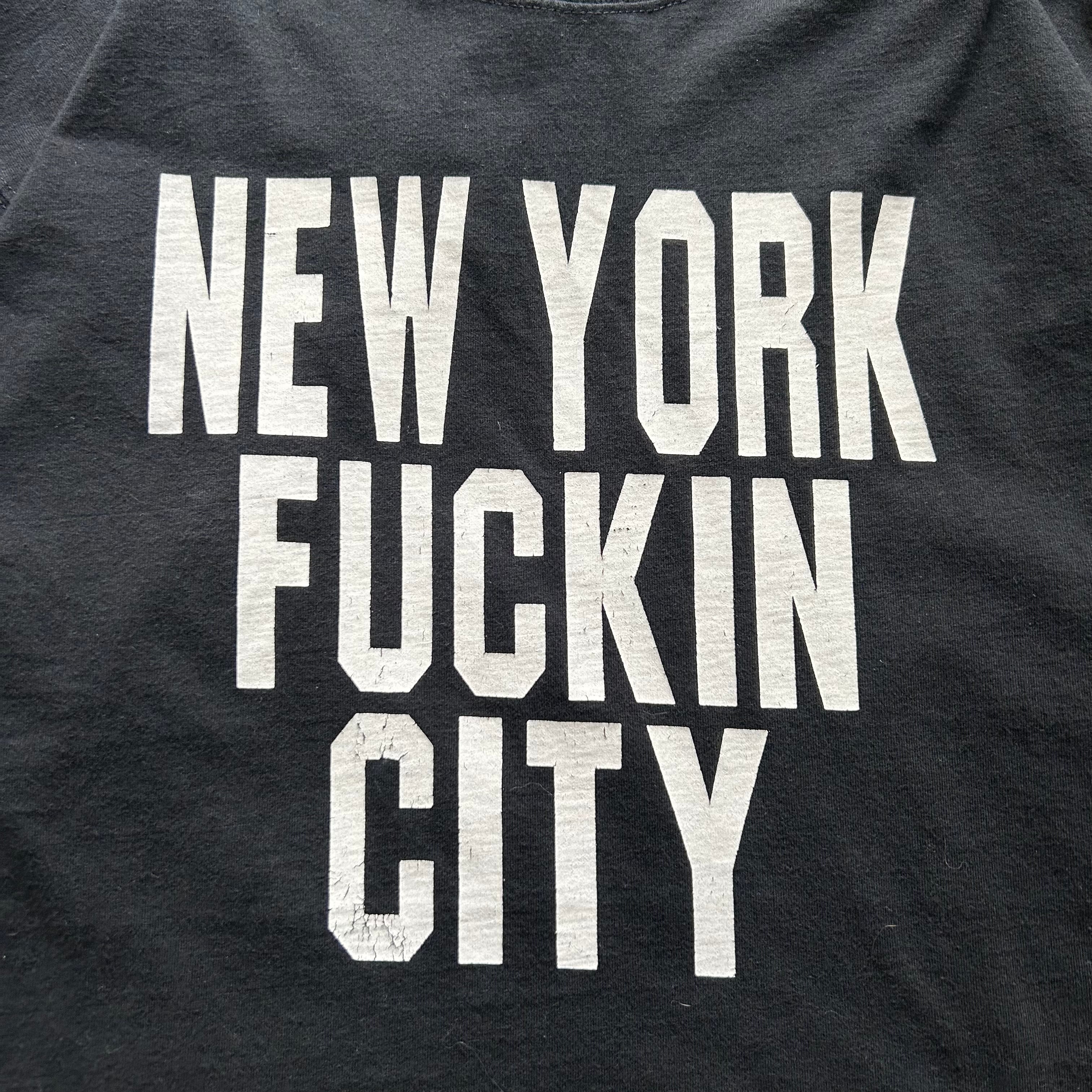 90s usa製 文字t 鬼フェード NEW YORK FUCKIN CITY 00s NEW YORK FUCKIN CITY T-shirt【仙台店】 | What'z up