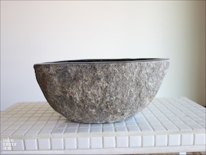 手洗鉢 自然石 洗面ボウルS-E31 洗面器 手洗いボウル 天然石 ウォッシュボウル 洗面資材 お手洗い用 W34 x D26 x H14.5cm idawash