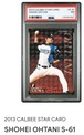 2013 Shohei Ohtani #S-61 Calbee PSA 7