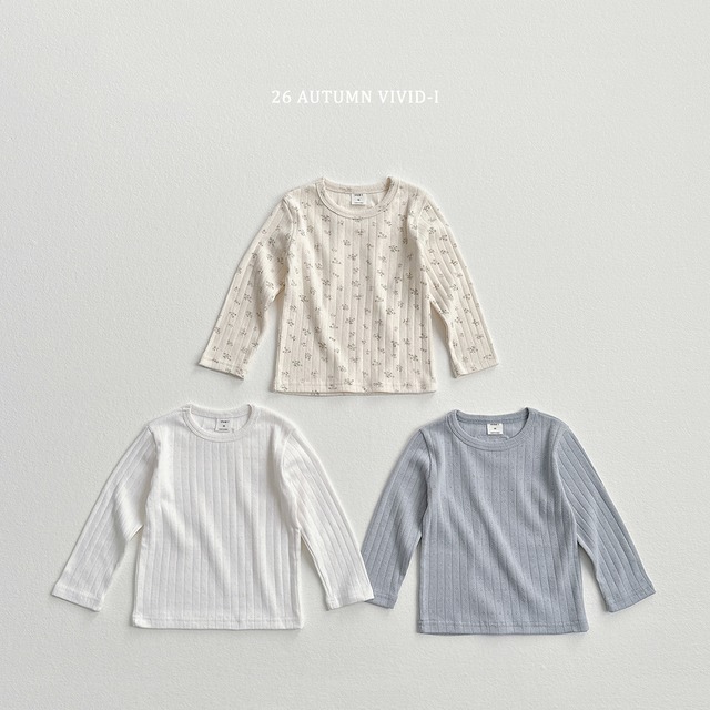 lace label eyelet tee【VIVID】※※10月下旬発送予定