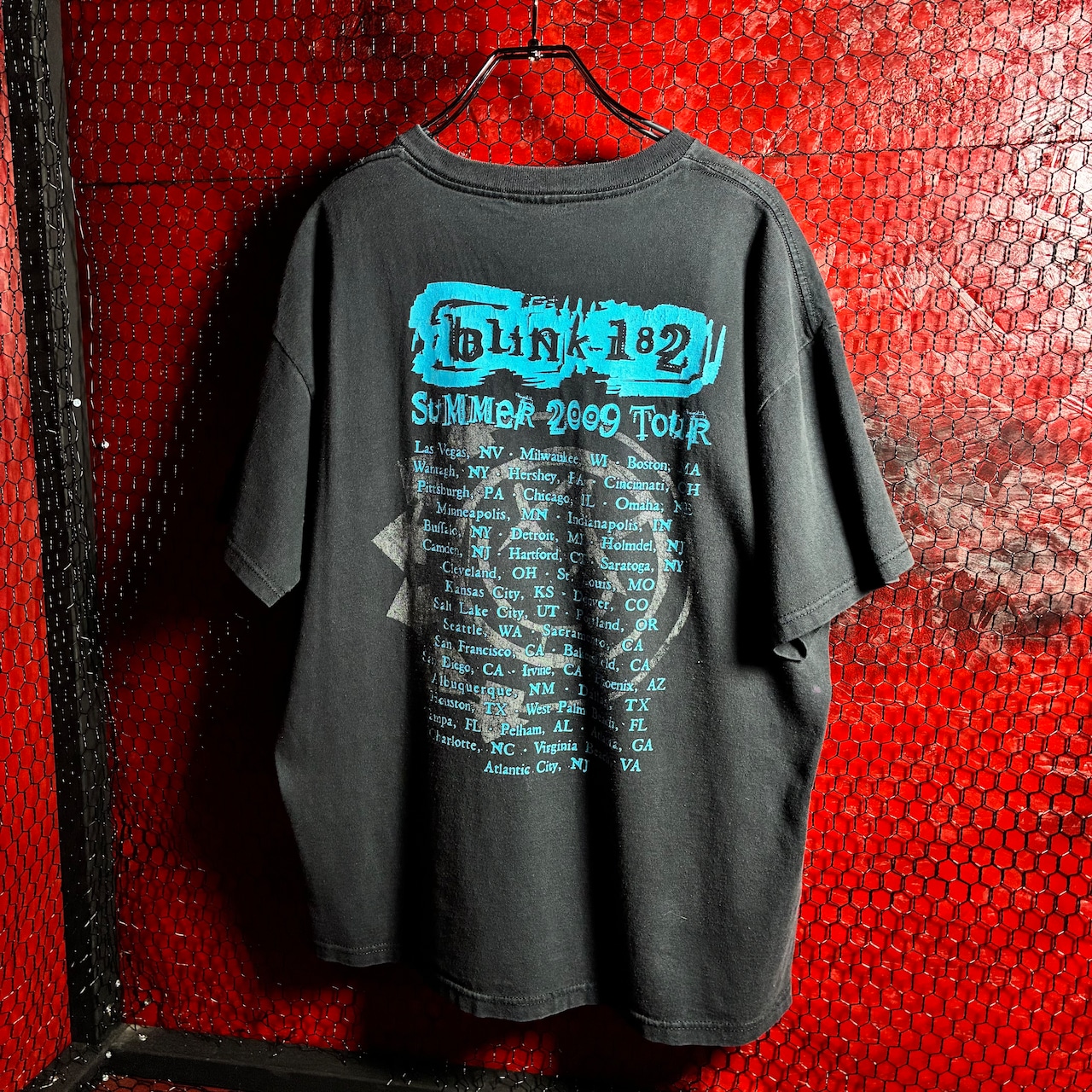 00s DELTA メキシコ製Blink-182 バンドTシャツ 2009ツアー