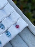 パープリッシュレッドスピネル 3.7mm, 0.27ct - ミャンマー産