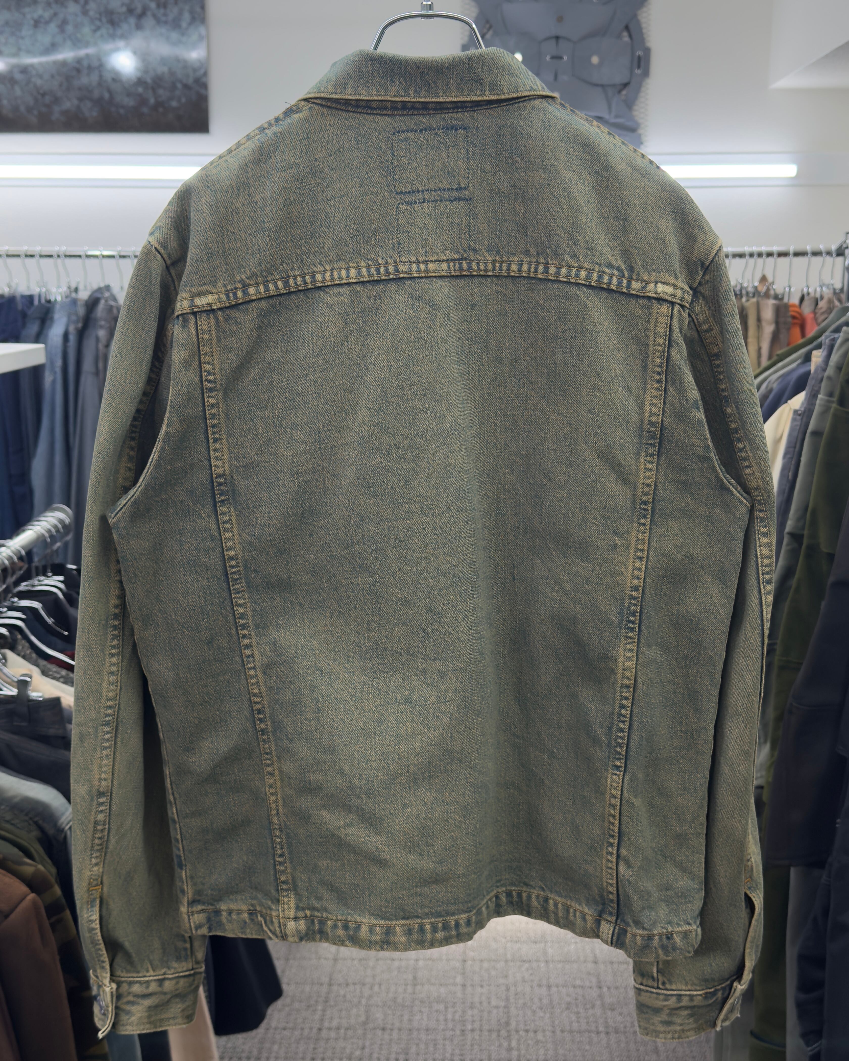 1998s HELMUT LANG VINTAGE STAINED TRUCKER JACKET | ZSC