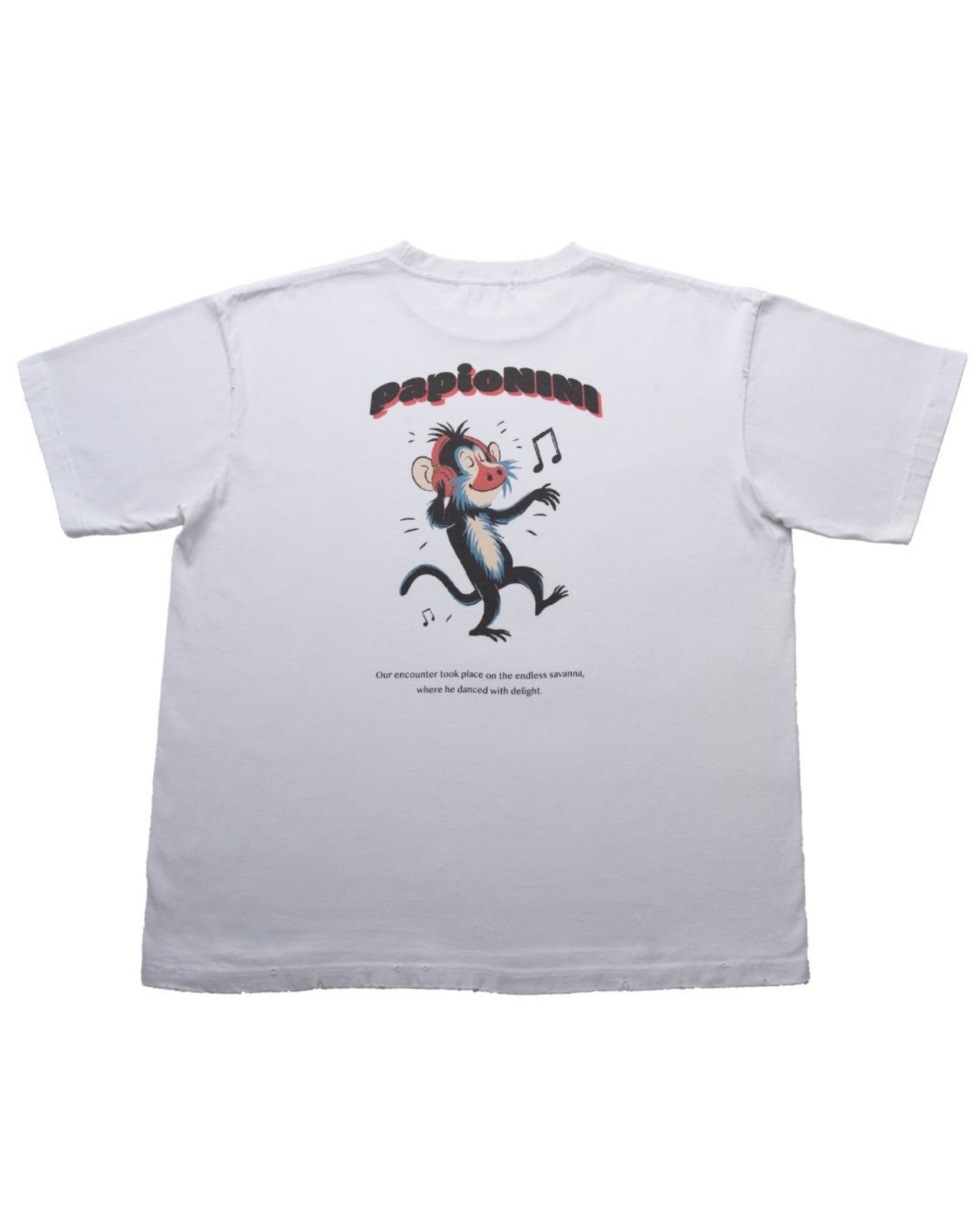 PapioNINI Graphic Tee - White - 1
