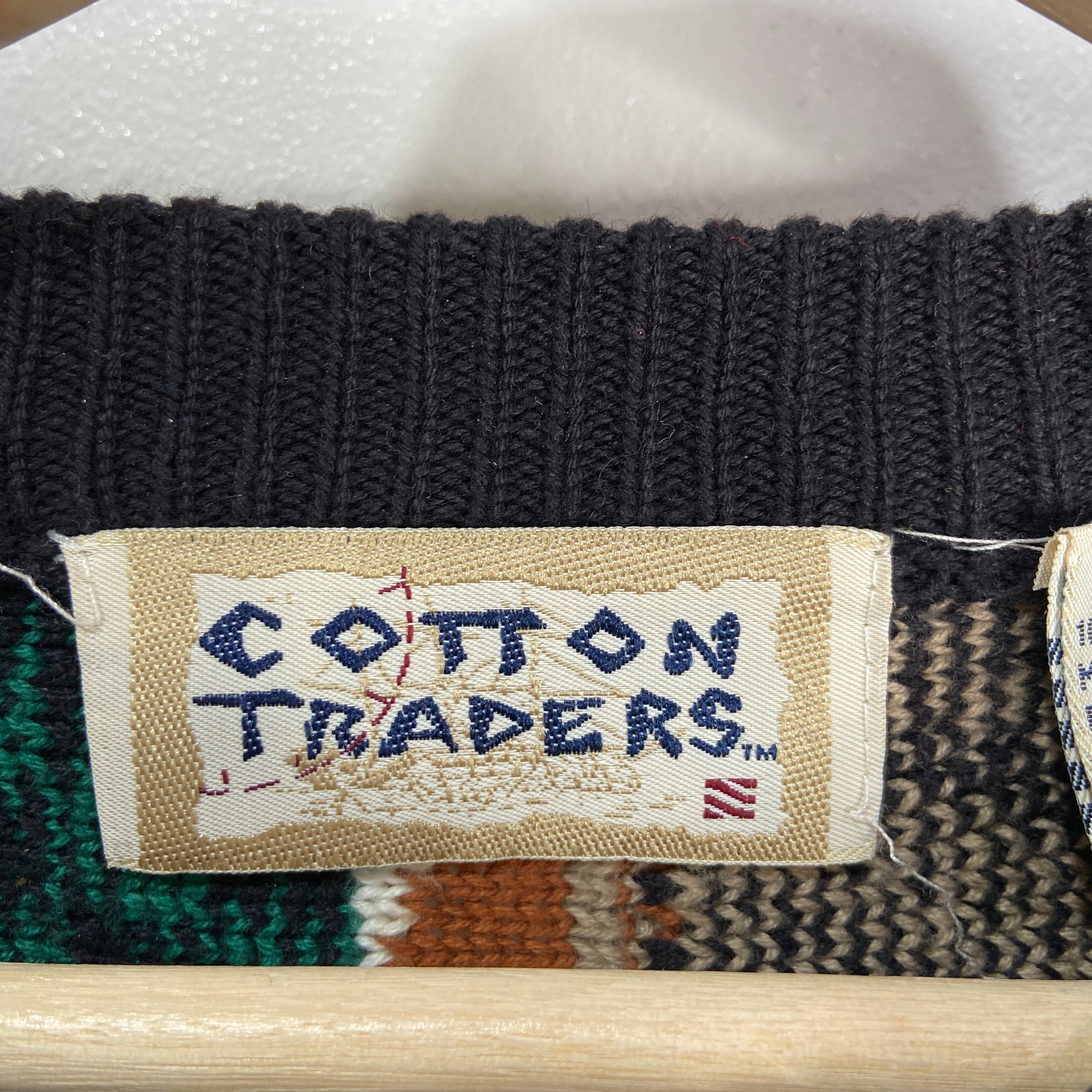 送料無料』90s COTTONTRADERS コットントレーダーズ 3Dニットクージー 