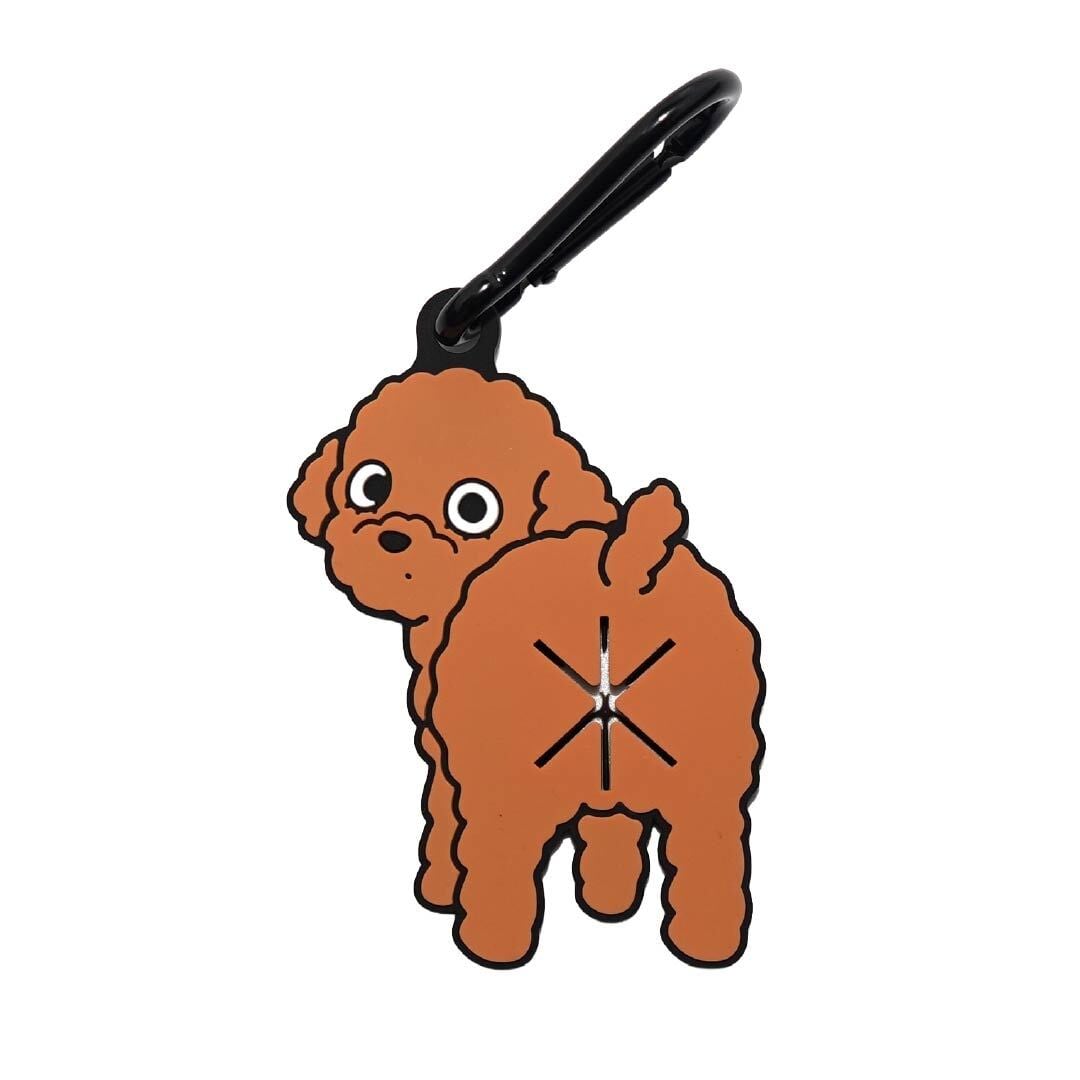 トイプードル（レッド）】Poopホルダー_お散歩マナー袋ホルダー