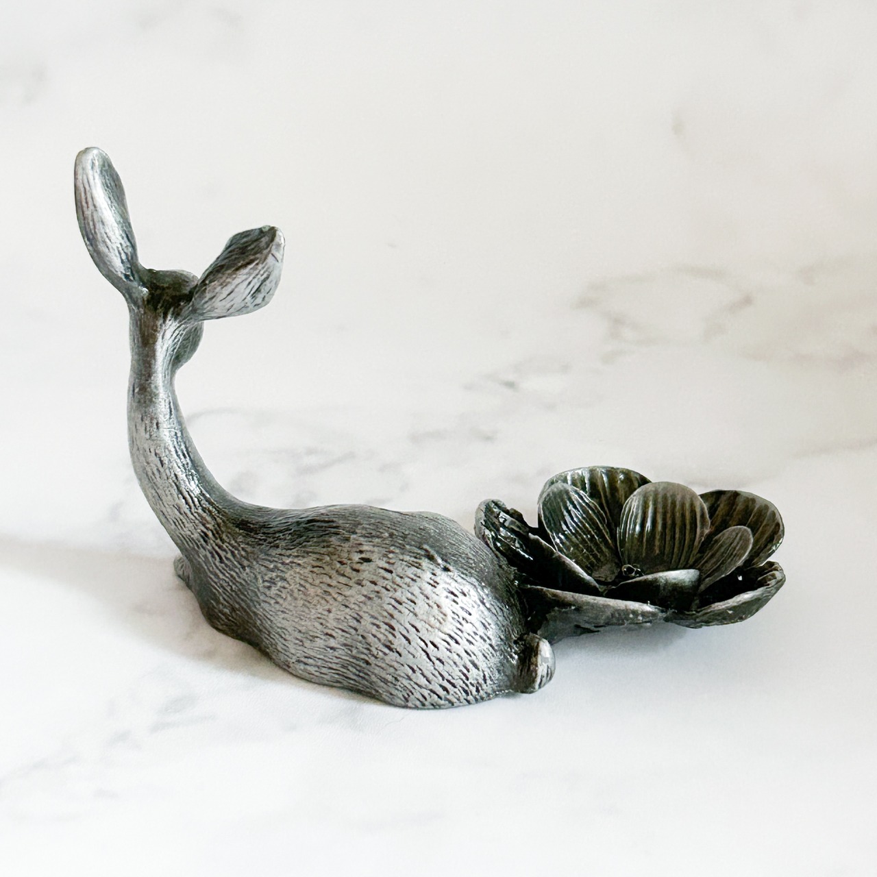 鹿さんアンティーク調スフィアスタンド/シルバー