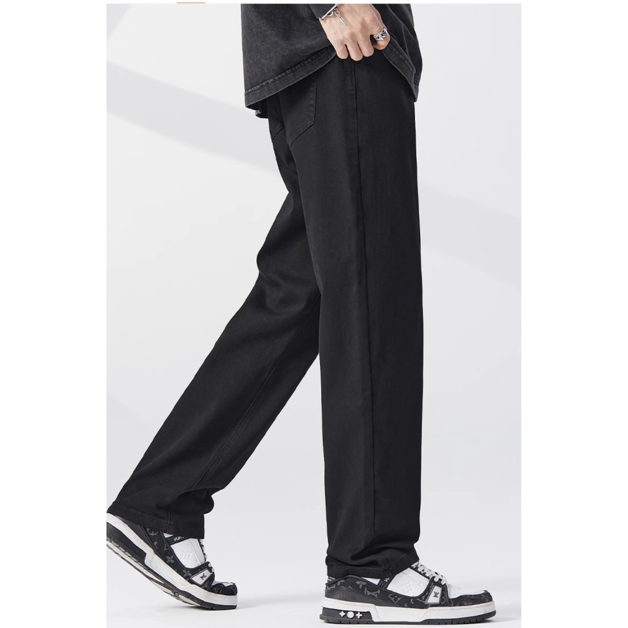 ストレートレッグ カジュアルデニムパンツ af0100