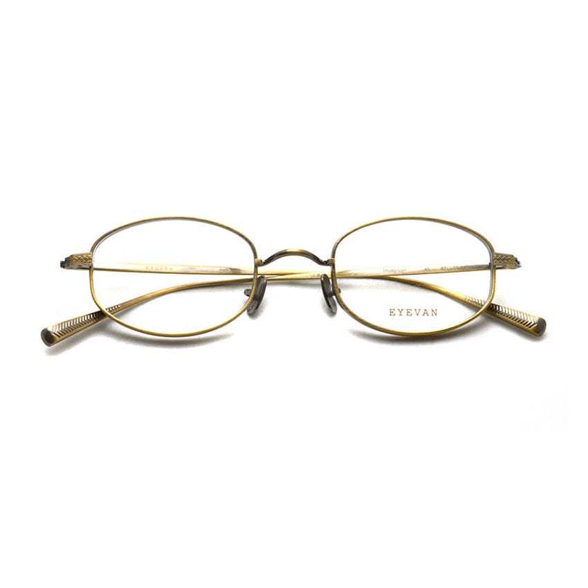 EYEVAN / THOMPSON / AG アンティークゴールド メガネ バレルシェイプ