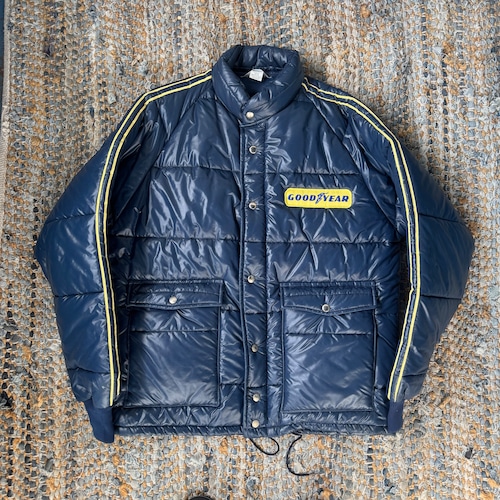 1970's DEADSTOCK"Goodyear" Racing Puffer Jacket made by Swingster