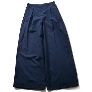 "Armani Exchange" double cross stack wide slacks “NAVY”