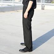 YASHIKI(ヤシキ)着回し抜群ハーフジップニット、普通に良いスラックスstyle2