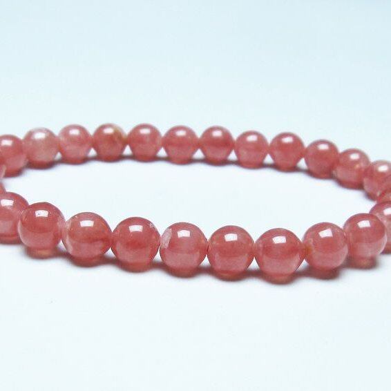 インカローズ ブレスレット 7mm 一点物 199-214