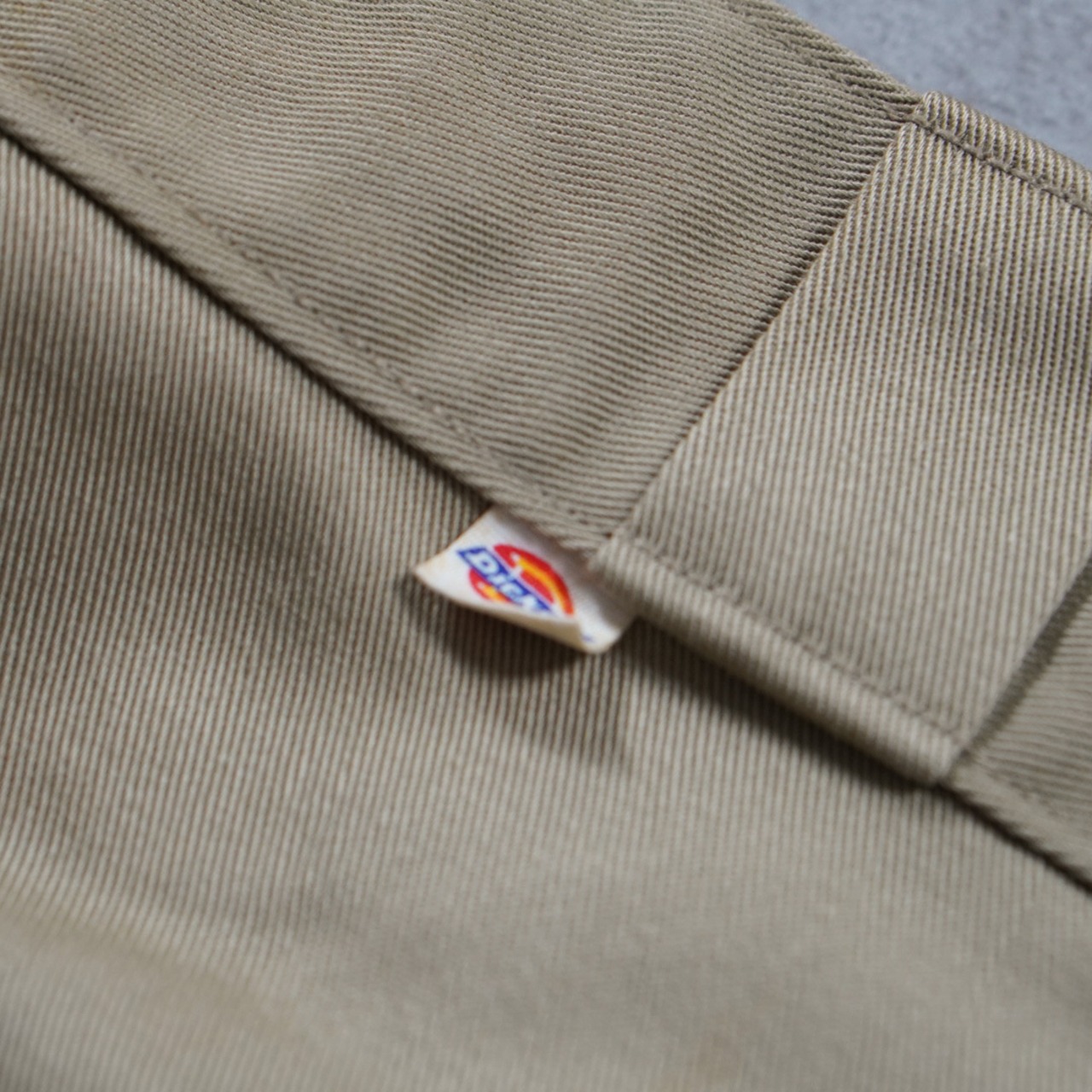 80s Dickies 874 work pants "made in USA" beige W37L28相当 古着 - 7