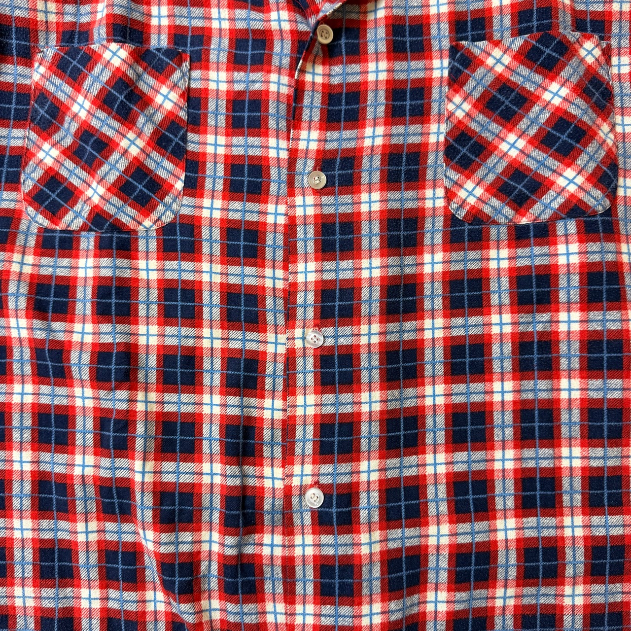 70's〜 COMPASS Printed Flannel Shirt 70年代 プリネル プリントフランネルシャツ ヴィンテージ ビンテージ  TT2026-0042 - 5