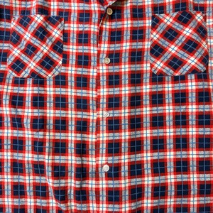 70's〜 COMPASS Printed Flannel Shirt 70年代 プリネル プリントフランネルシャツ ヴィンテージ ビンテージ  TT2026-0042