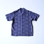 OLD JOE / ORIGINAL PRINTED OPEN COLLAR SHIRTS (Square Dot) Short-sleeve