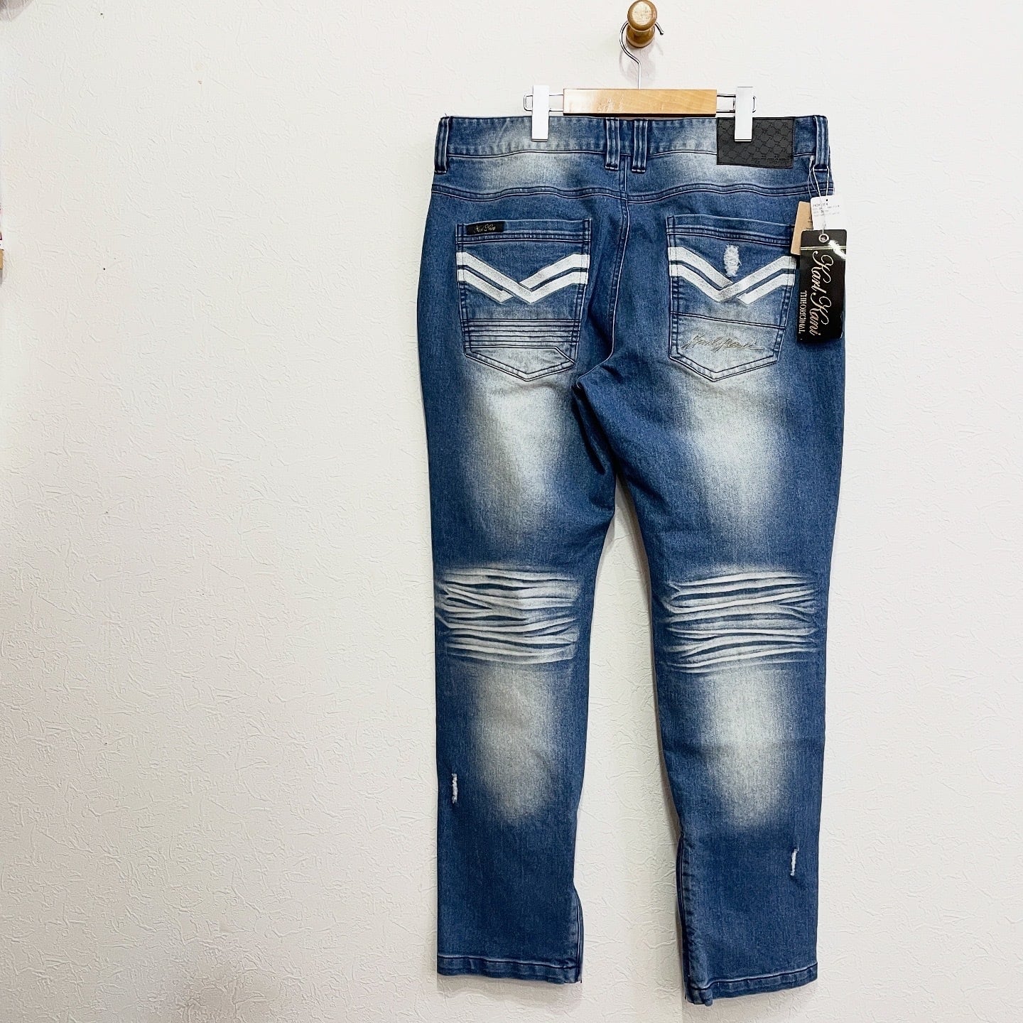 KARL KANI 【ライダース ダメージ デニムパンツ】 カールカナイ
