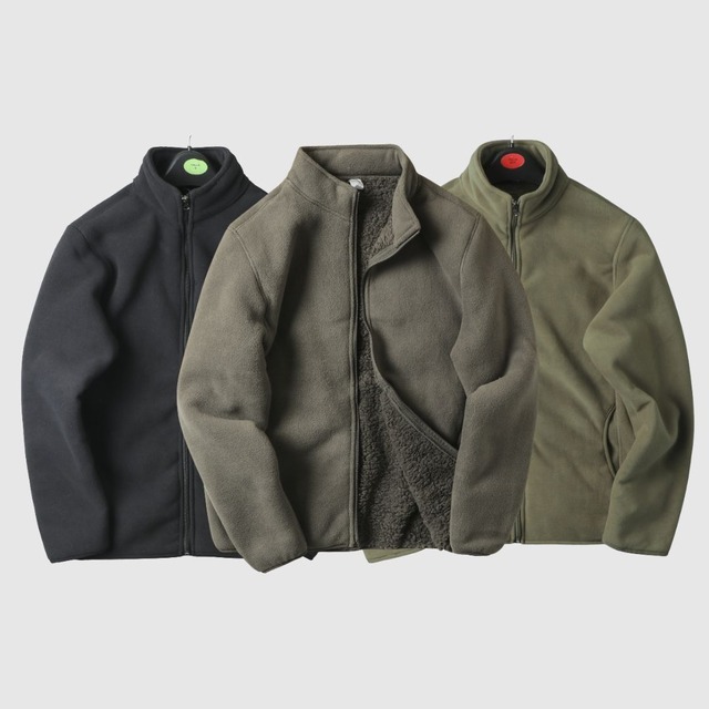 スタンドカラー裏ボアジャケット H2664