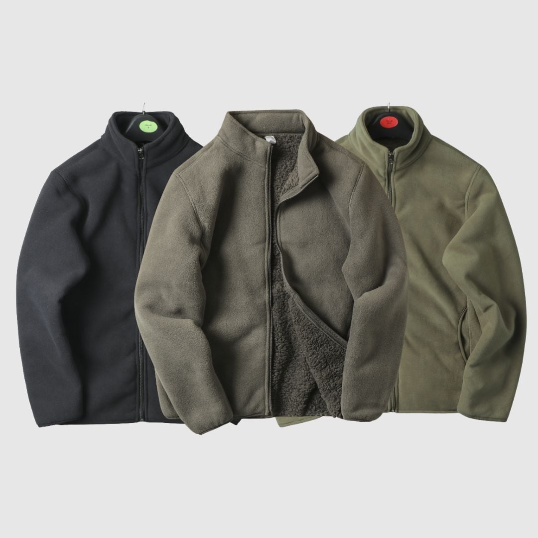 スタンドカラー裏ボアジャケット H2664