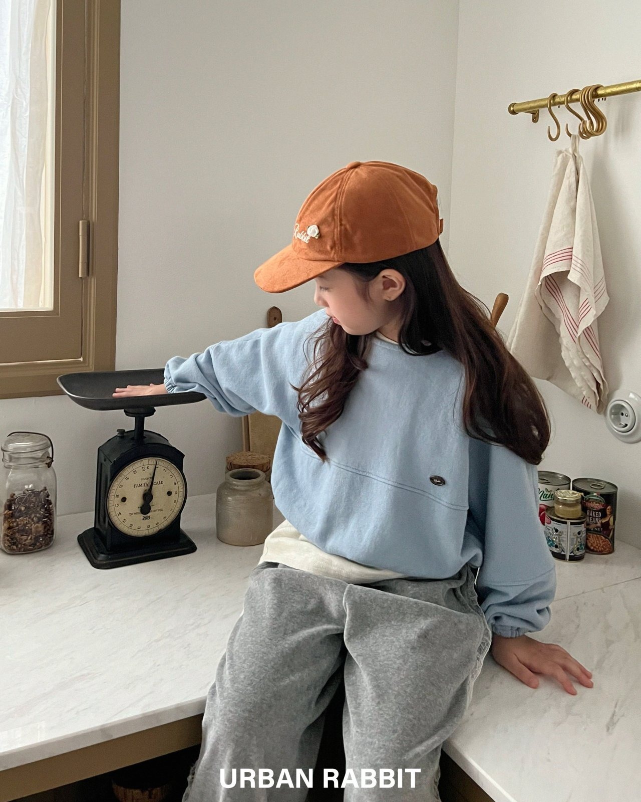 【urbanrabbit】バルーン切替プルオーバー ライトブルー 90~130cm 240831 - 10
