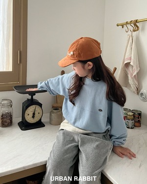 【urbanrabbit】バルーン切替プルオーバー ライトブルー 90~130cm 240831