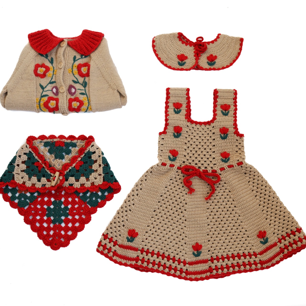 2-4y Olivia Cardigan ( Sand) / Kalinka - 6 | kototo