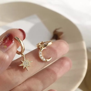 metal stone pierce / earring