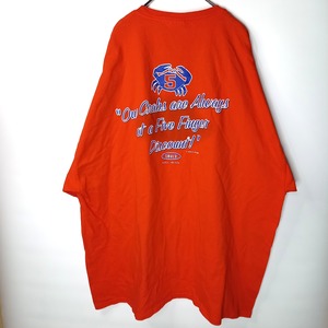 ギルダン　クルーネック　プリントTシャツ　半袖　企業ロゴ　CRAB SHACK