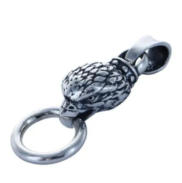 TRAVIS WALKER】 MINI TRIDENT PENDANT | SILVER SLASH