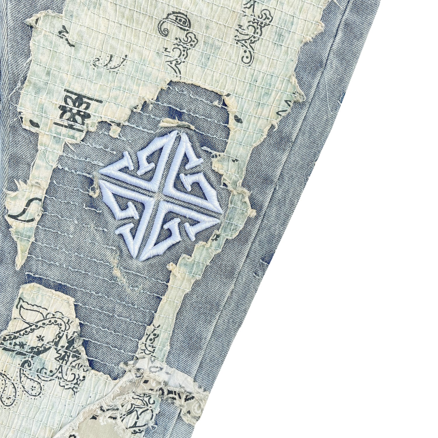 GUAPI / VINTAGE PAISLEY DISTRESSED DENIM | HOLICK