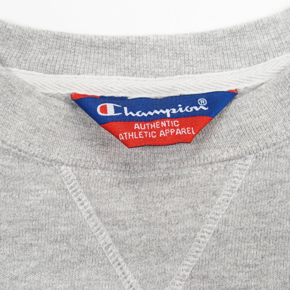 Champion グレー スウェットフリーサイズ タグ付き 90's Champion チャンピオン クルーネック スウェット トレーナー 三角