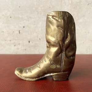 真鍮製カウボーイブーツ型オブジェ