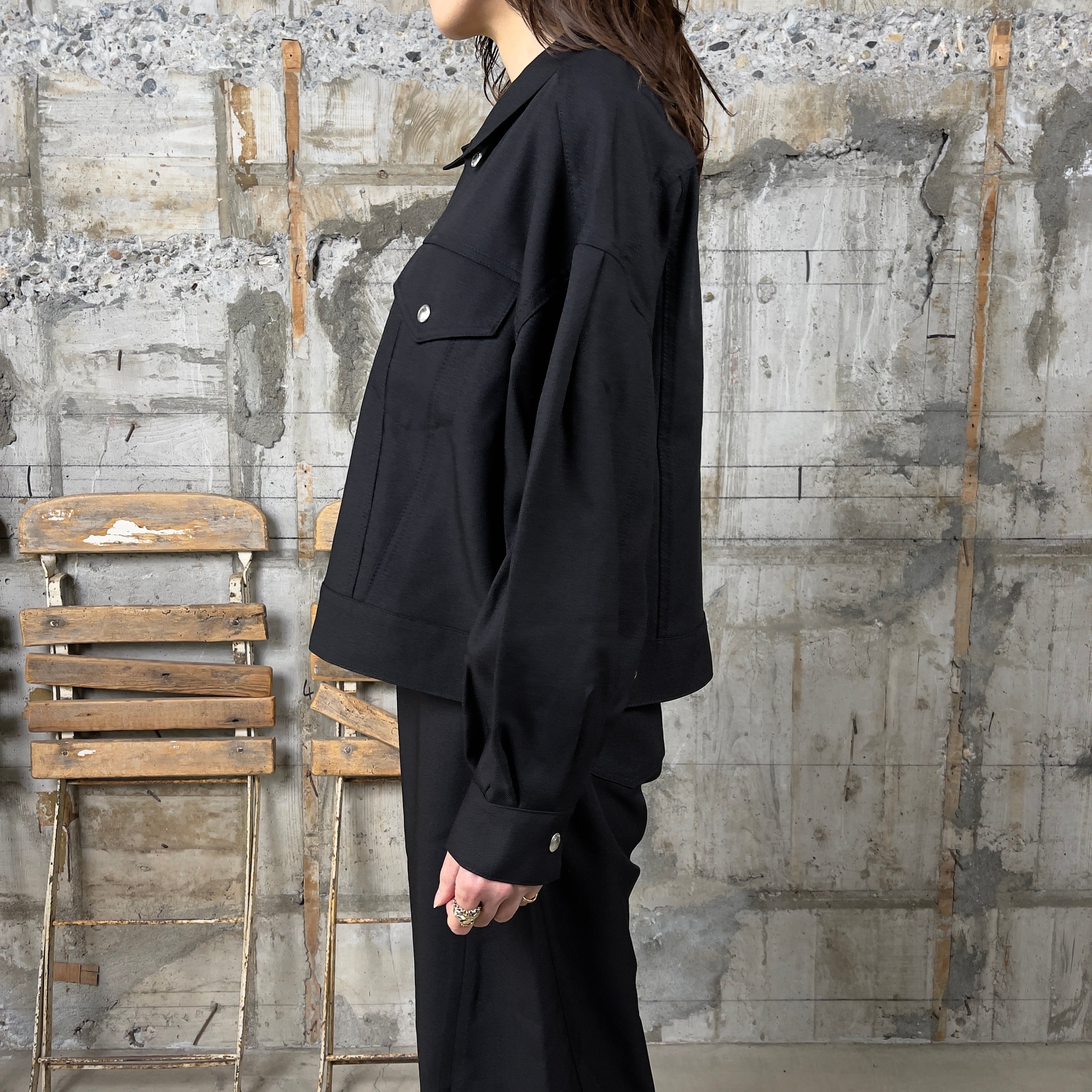 HYKE【ハイク】OXFORD BALLOON SLEEVE JACKET/ TYPE3 (17501 HYKE【ハイク】OXFORD BALLOON SLEEVE JACKET/ TYPE3 (17501