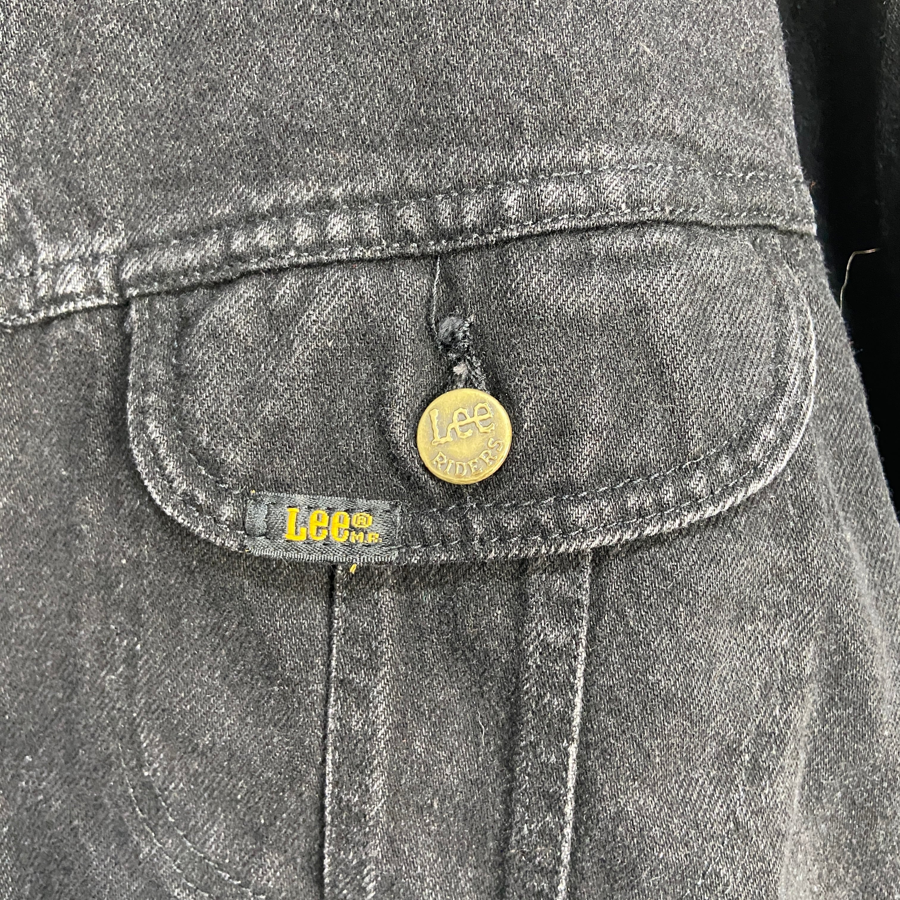デッドストック 90s USA製 Lee ブラックデニムジャケット ツアー XL
