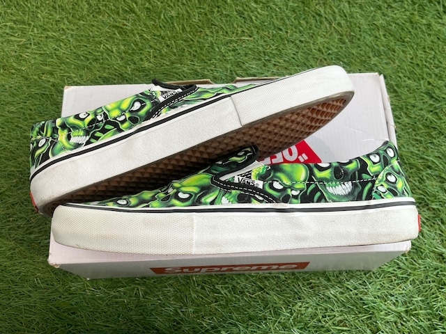 Supreme × VANS SLIP-ON PRO SKULL PILE 29cm 54142