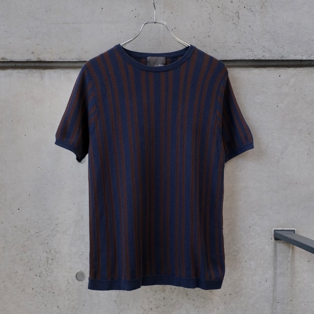 MORLES / Striped Knit Top