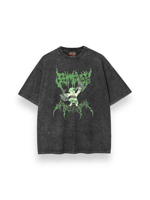 【LOVE KILLER】Green humanoid Graphic logo T-shirt by ruptivey