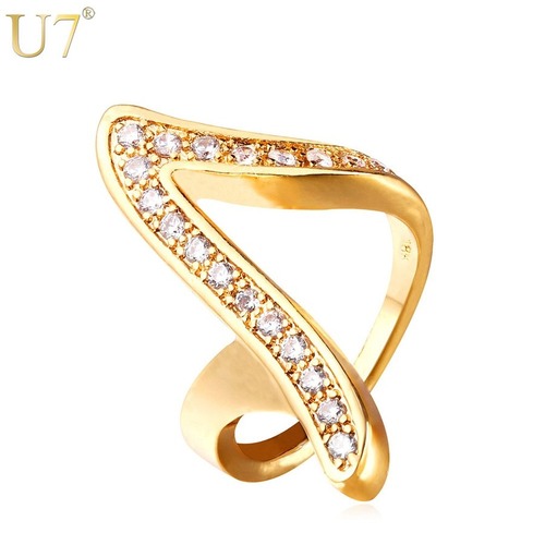 【送料無料】 レディース リング 指輪 V キュービック ジルコニア カラー ジオメトリック クリスタル カクテル 80002148