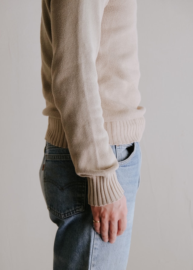 90-00's A.P.C. split raglan sleeves cotton knit