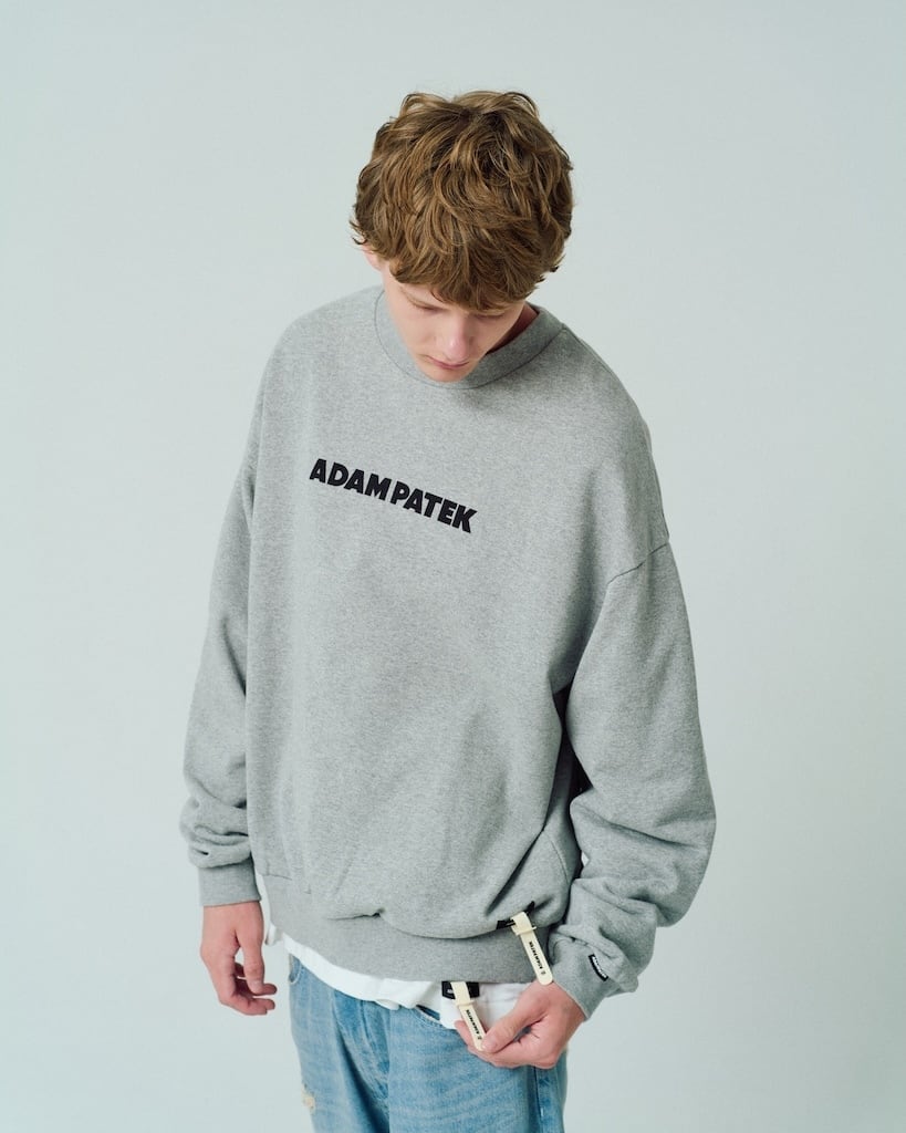 ADAM PATEK logo crewneck (M/GRY) AP2524025