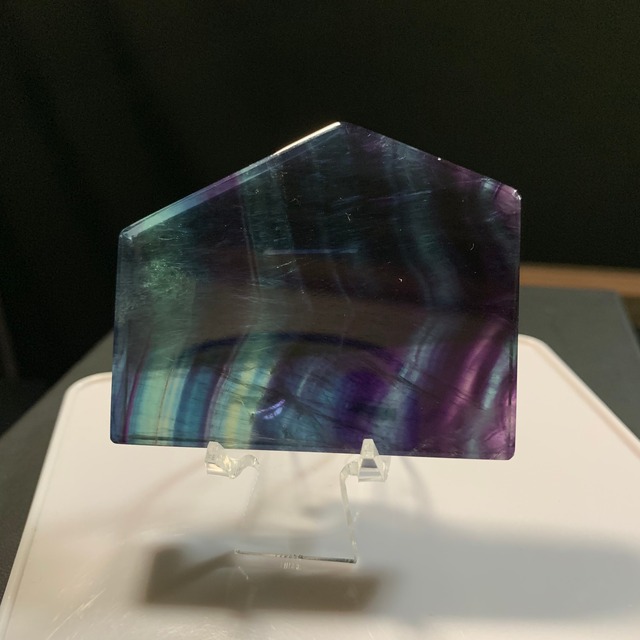 プレート1. 濃く透明度抜群 パープルブルー グラデーション フローライト