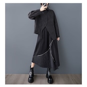 プレスデザイン アシンメトリー シャツ 00077