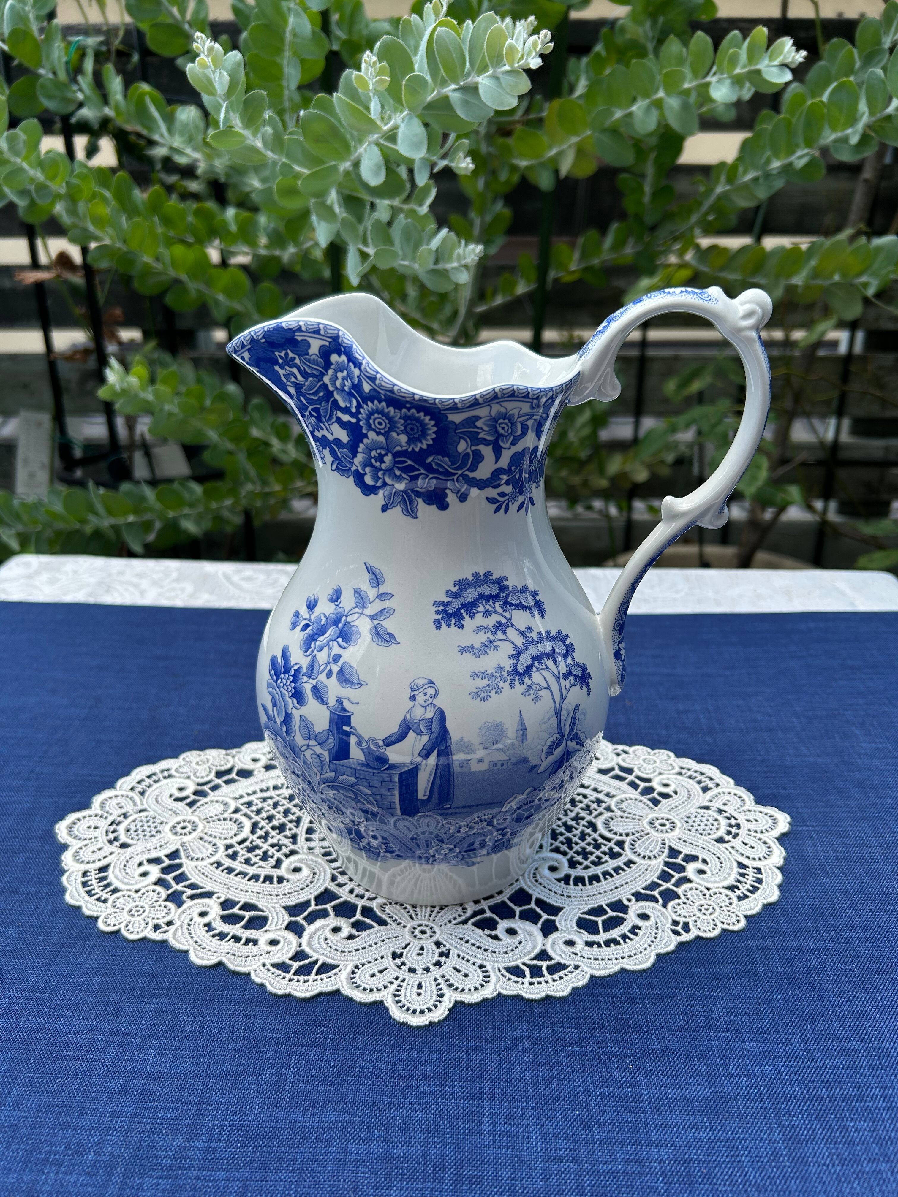 SPODE社  ブルールームコレクション 　ピッチャー　”The Girl at Well"