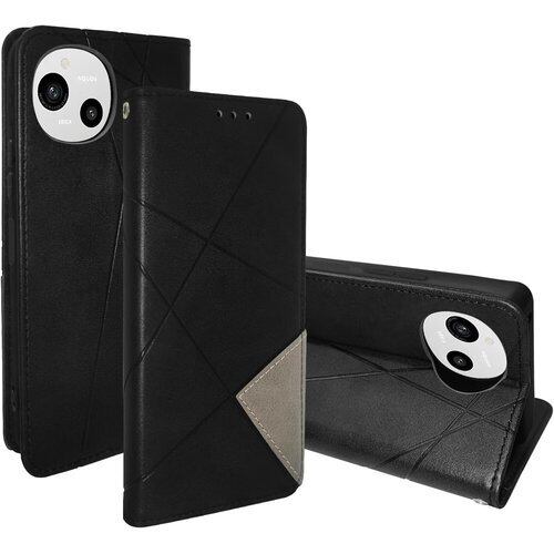 AQUOS R9/R10 ケース 手帳型 財布型 カード収納 カバー 横置きスタンド機能 高級レザー 全面保護 SH-51E SH-M28 アクオスセンス r9 スマホケース アクオス R10 スマホケース 耐久性 耐衝撃 擦り傷防止 指紋防止 ル人気 ギフト Zeunoen ブラック 2852