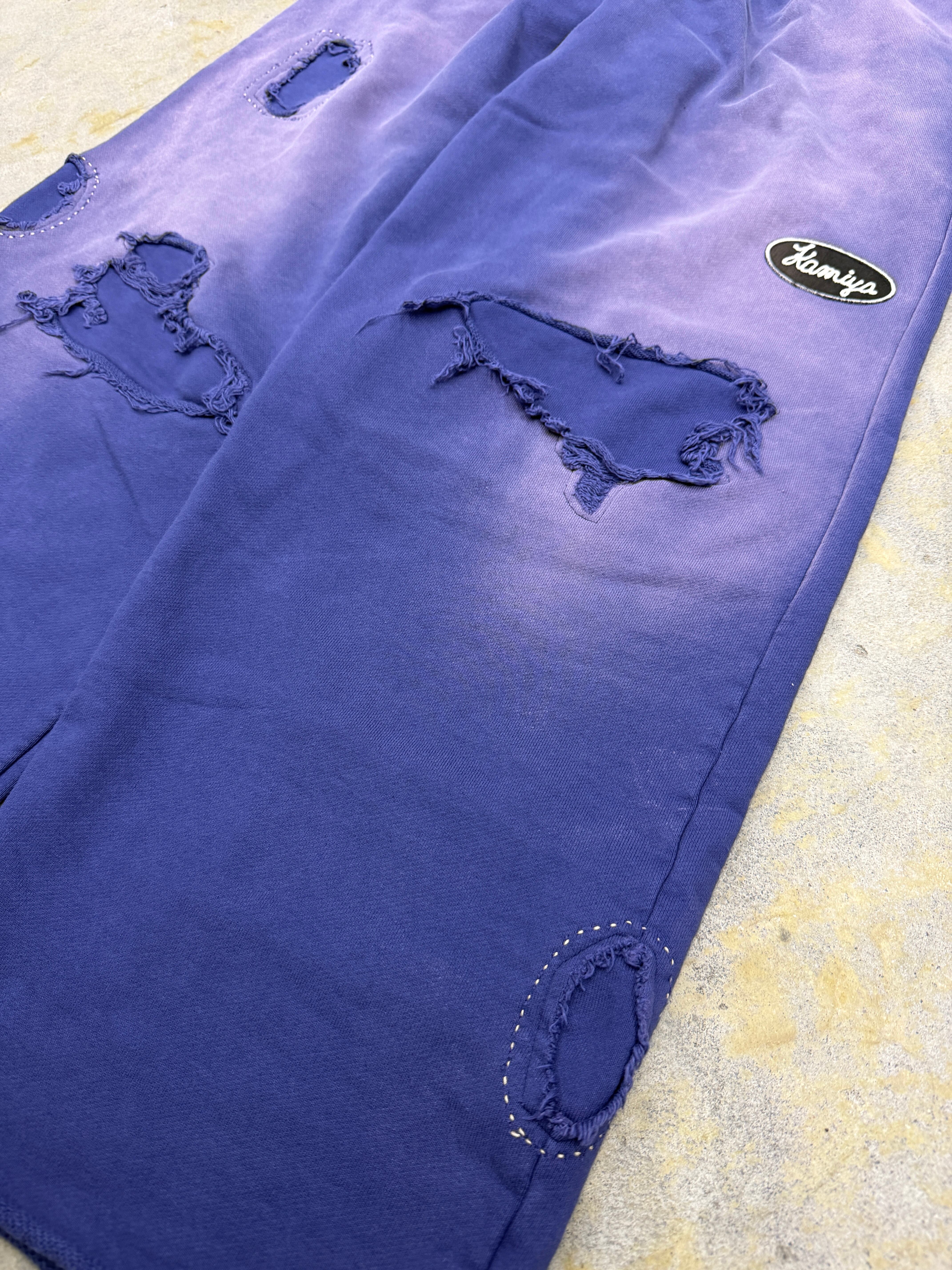KAMIYA | Rped NmPtc Wide Sweat Pants | NAVY | HOWDAY