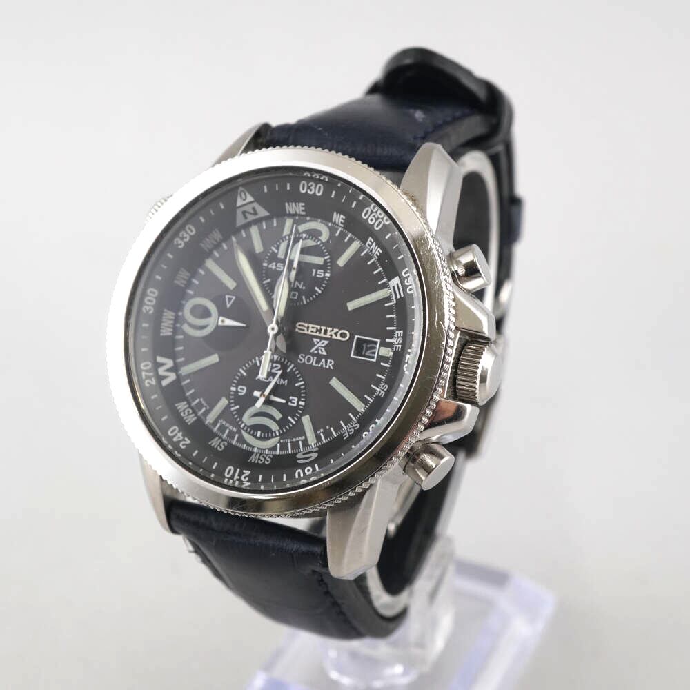SEIKO PROSPEX V172-0AG0 クロノグラフ 腕時計 USED美品 セイコー プロ