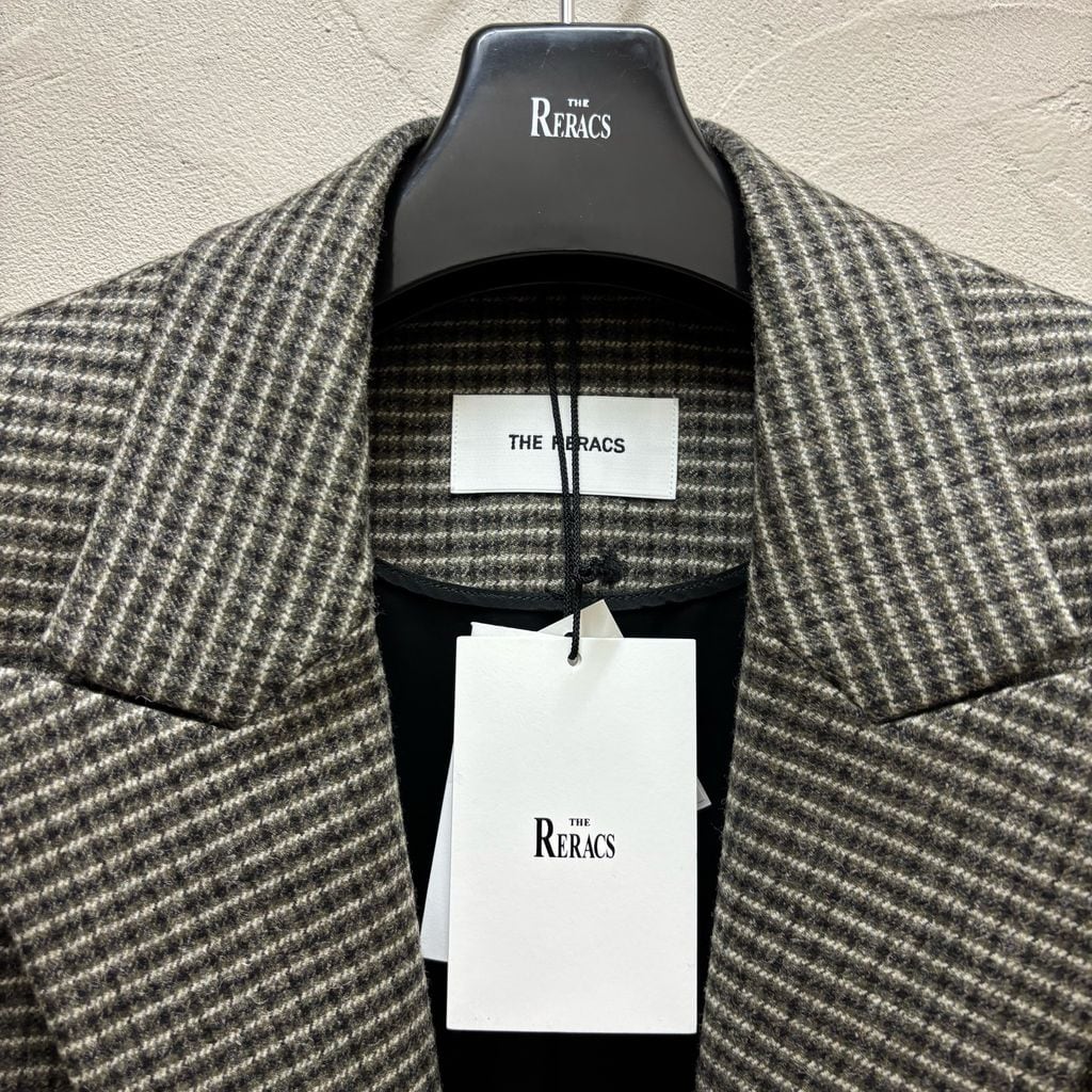 THE RERACS テーラードジャケット THE RERACS ザリラクス 25AW RERACS RUM SHETLAND FLANNEL THE TUXEDO