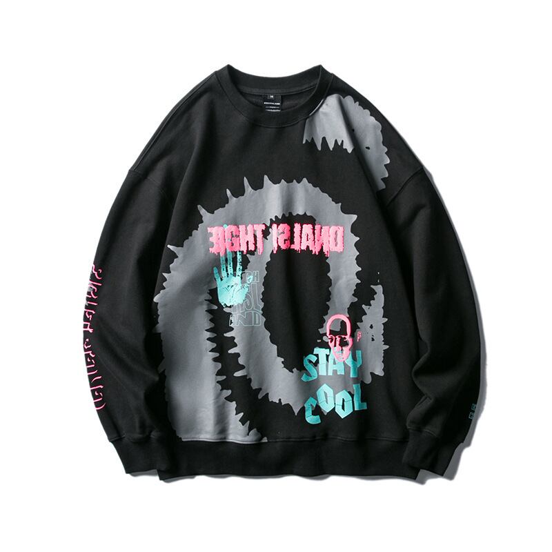 【新作】【送料無料】 Clothes Road Vintage20オータムルーズイーズヒップホップスタイルボーイズワイルドレターロングスリーブタートルネックロングスリーブトップ-アリババ 長袖 秋物 ビンテージ hip6-161159281344098